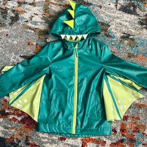 Toddler Rain Coat Dinosaur (Pterodactyl) with wings